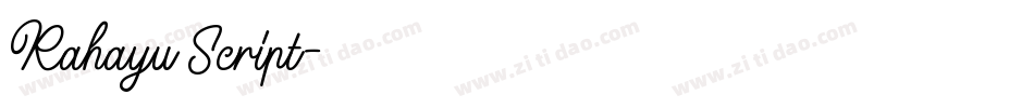 Rahayu Script字体转换